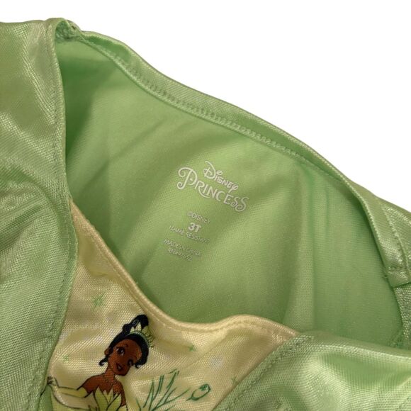 Disney Princess Dress Girl's 3T Green Short Sleeve Tiana - Picture 8 of 9